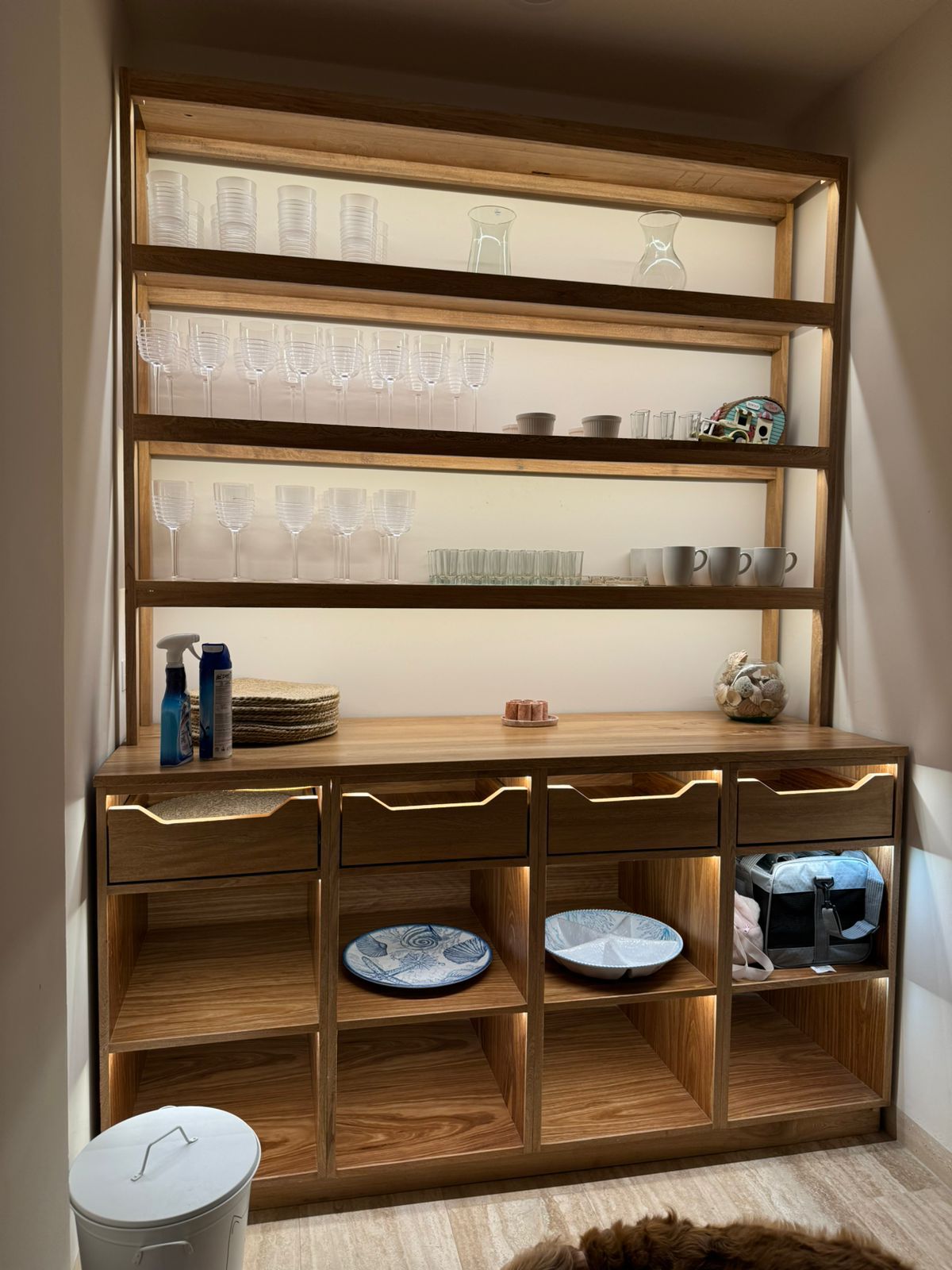 Bar en carpintería residencial