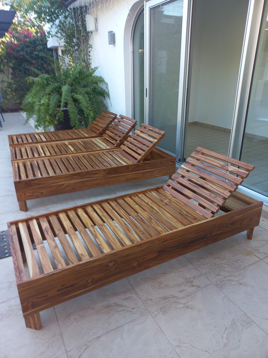 Camastros de madera exterior